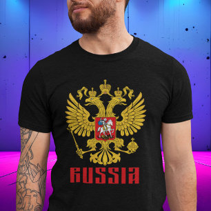 Russland Flagge Kaiseradler Russisch-Orthodoxe T-Shirt