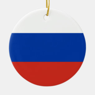 Russland-Flagge Keramik Ornament