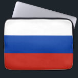 Russland-Flagge Laptopschutzhülle<br><div class="desc">Ein ideales Geschenk für alle,  die Patrioten ihres Landes sind!</div>