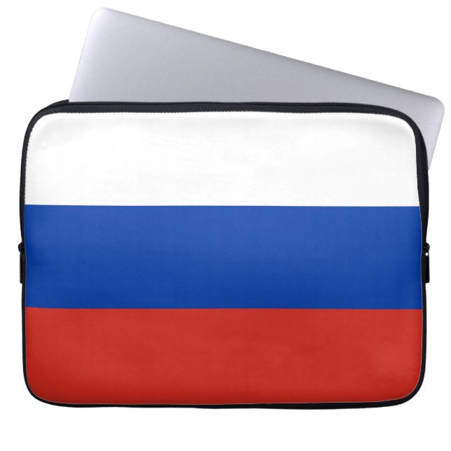 Russland-Flagge Laptopschutzhülle (Vorderseite)