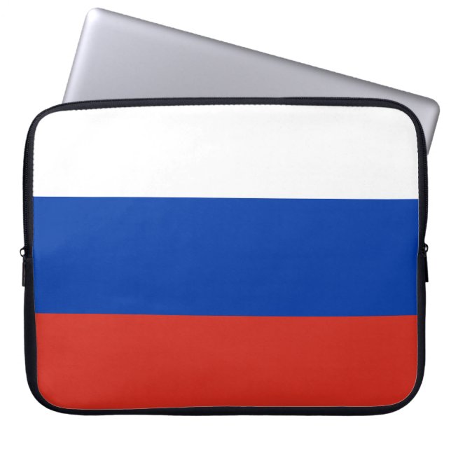 Russland-Flagge Laptopschutzhülle (Vorderseite)