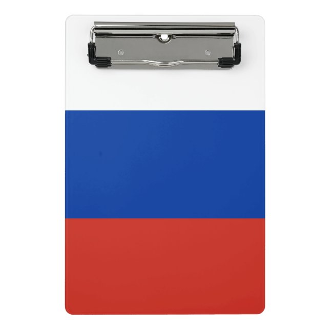 Russland-Flagge Mini Klemmbrett (Vorderseite)