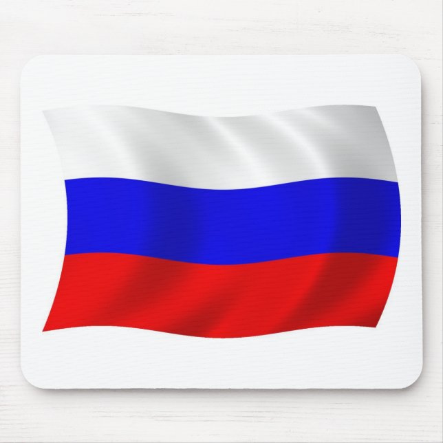 Russland-Flagge Mousepad (Vorne)
