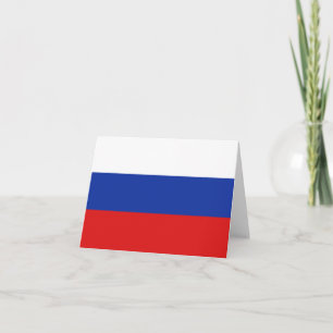 Russland-Flagge Notecard Karte