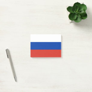 Russland-Flagge Post-it Klebezettel