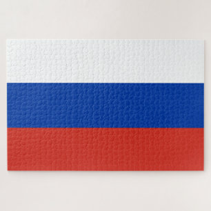 Russland-Flagge Puzzle