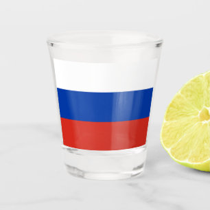 Russland-Flagge Schnapsglas
