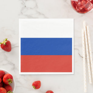 Russland-Flagge Serviette