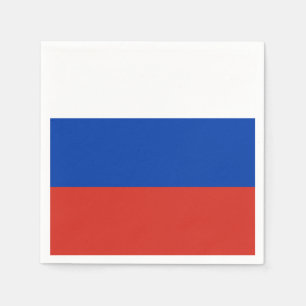 Russland-Flagge Serviette