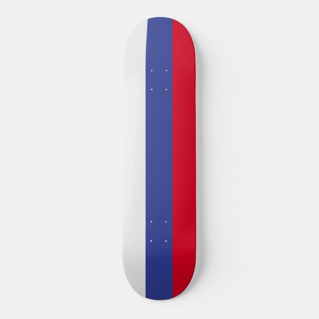 Russland-Flagge Skateboard (Vorderseite)