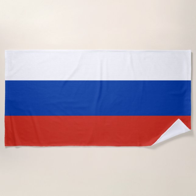 Russland-Flagge Strandtuch (Vorderseite)