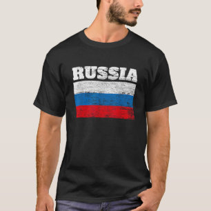 Russland Flaggen Cooles Design Geschenke Idee T Sh T-Shirt
