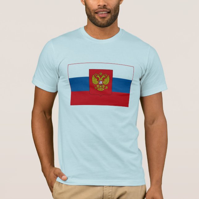 Russland-Flaggen-T - Shirt (Vorderseite)