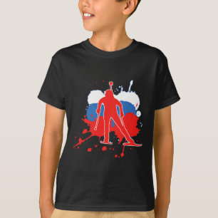 Russland Flaggenbiathlonist - Russische Biathlon 1 T-Shirt