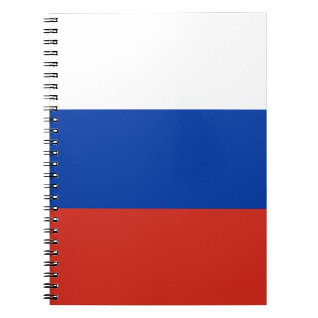 Russland-Flaggennotbuch Notizblock (Vorderseite)