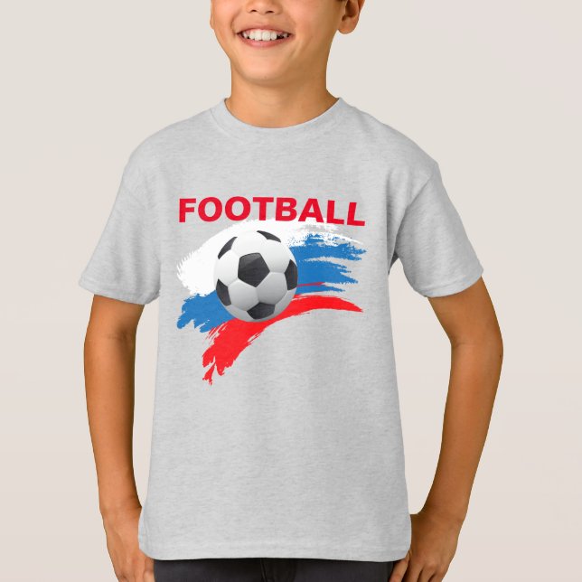 Russland Football Boys T - Shirt (Vorderseite)