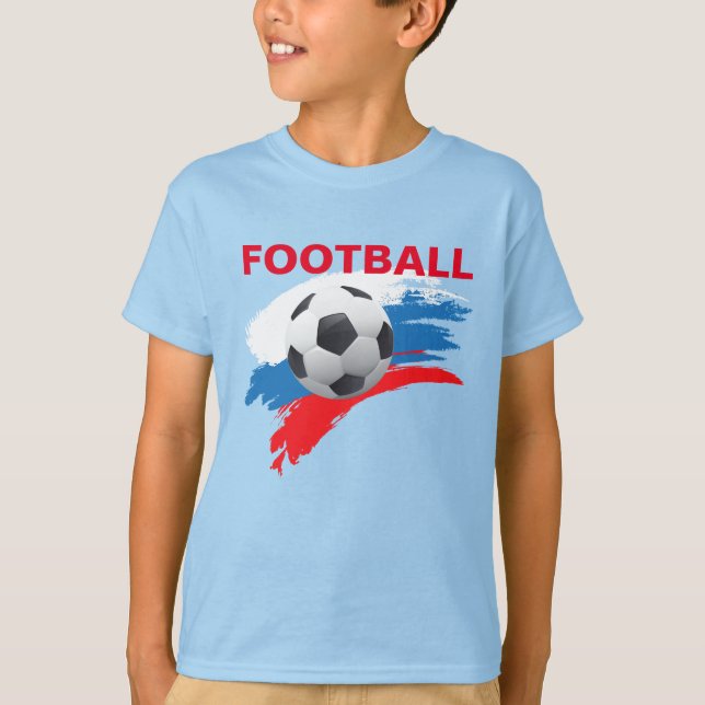 Russland Football Boys T - Shirt (Vorderseite)