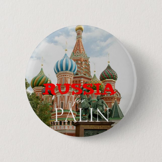 Russland für Palin Button (Vorderseite)