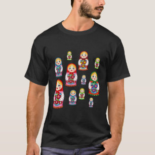 Russland Gabe Russische Nesting Dolls Matryoshka R T-Shirt