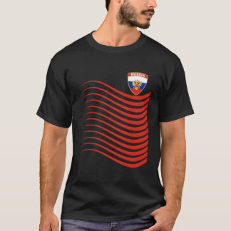 Russland Hockey Jersey Russland Flag Soccer Gesche T-Shirt