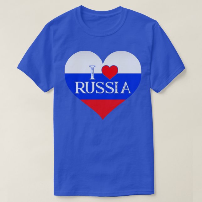 Russland Ich höre Russland I Liebe Russland T-Shirt (Design vorne)