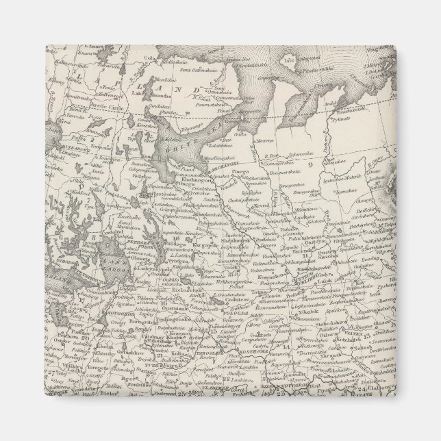 Russland in Europa 2 Magnet (Vorne)