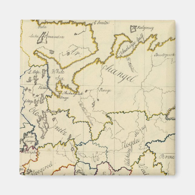 Russland in Europa 3 Magnet (Vorne)