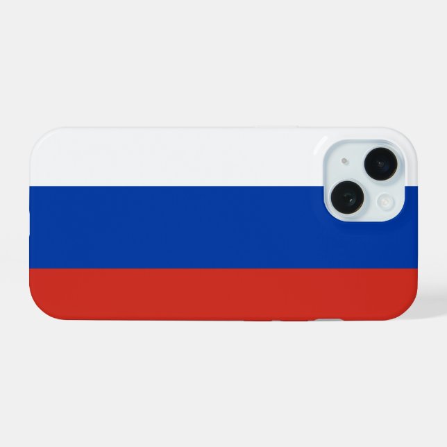 Russland iPhone 15 Hülle (Rückseite (Horizontal))