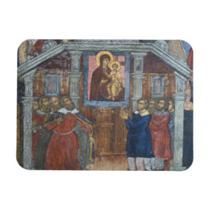 Russland, Jaroslawl, Fresko in der Kathedrale des Magnet
