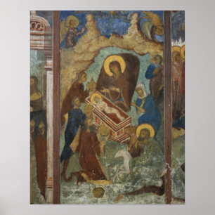 Russland, Jaroslawl, Fresko in der Kathedrale des Poster