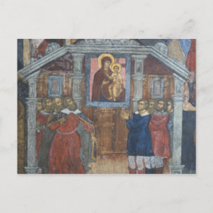 Russland, Jaroslawl, Fresko in der Kathedrale des Postkarte