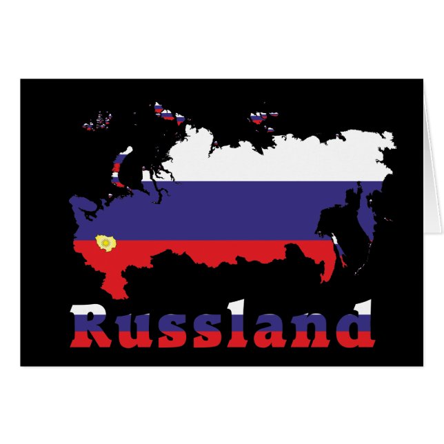 Russland Karte (Vorderseite (Horizontal))
