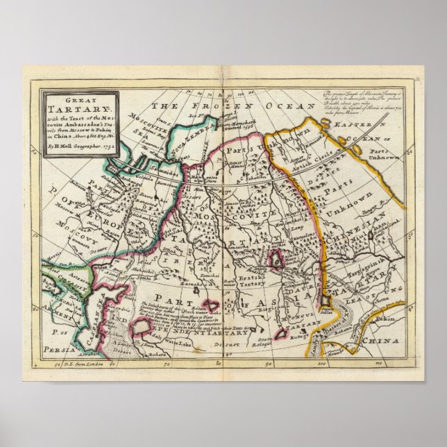 Russland, Kasachstan, Asien Poster (Vorne)