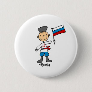 Russland-Knopf Button