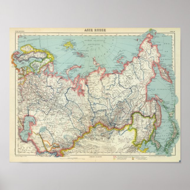 Russland, Korea und Asien Poster (Vorne)