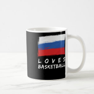 Russland Lieben Basketball Kaffeetasse