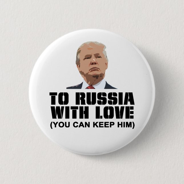 Russland mit Liebe Button (Vorderseite)