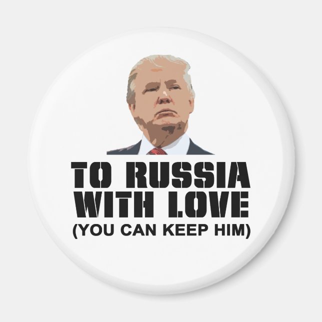 Russland mit Liebe Magnet (Vorne)