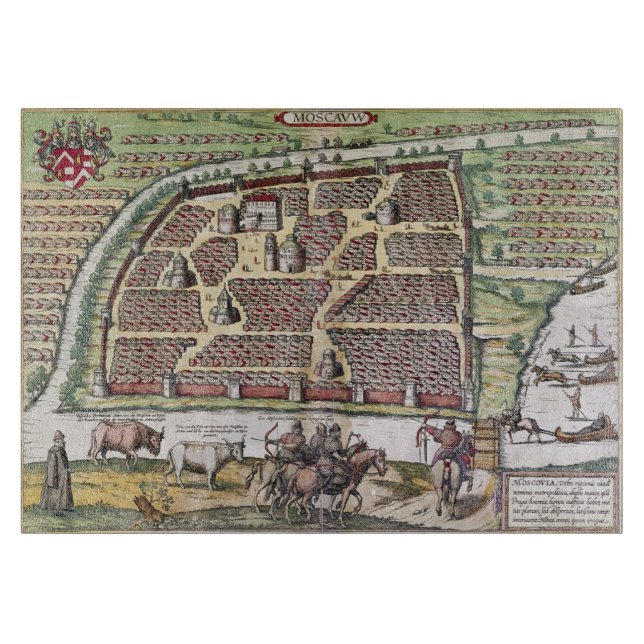 RUSSLAND: MOSKAU, 1591 SCHNEIDEBRETT (Vorderseite)