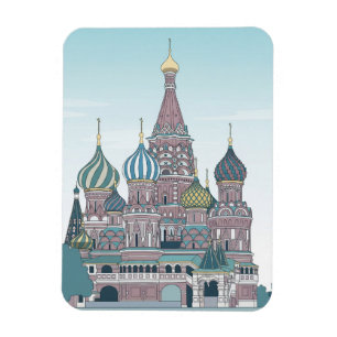 Russland Moskau Reise Magnet