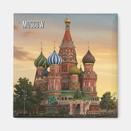 Russland Moskau Reisen Magnet