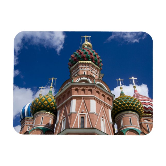 Russland, Moskau, Roter Platz. Basil 2 Magnet (Horizontal)