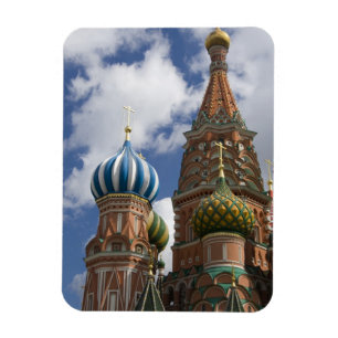 Russland, Moskau, Roter Platz. Basil 4 Magnet