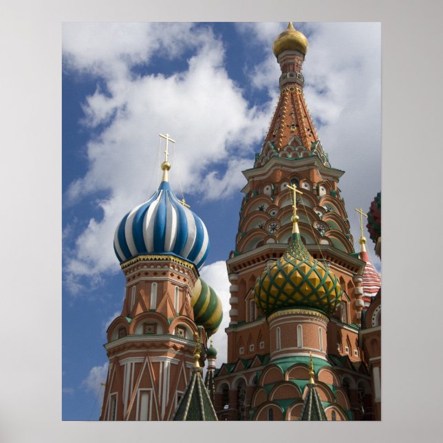 Russland, Moskau, Roter Platz. Basil 4 Poster (Vorne)