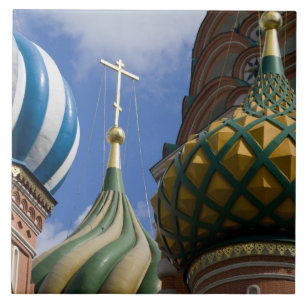 Russland, Moskau, Roter Platz. Basilius-Kathedrale Fliese