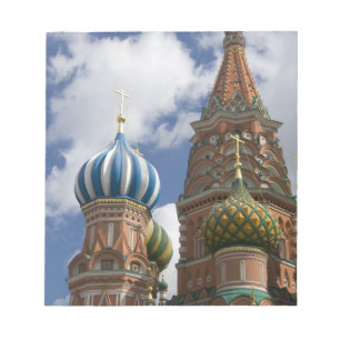 Russland, Moskau, Roter Platz. Basilius-Kathedrale Notizblock