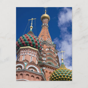 Russland, Moskau, Roter Platz. Basilius-Kathedrale Postkarte