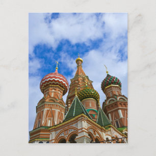 Russland, Moskau, Roter Platz, Basilius-Kathedrale Postkarte