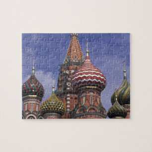 Russland, Moskau, Roter Platz. berühmte Zwiebeln v Puzzle