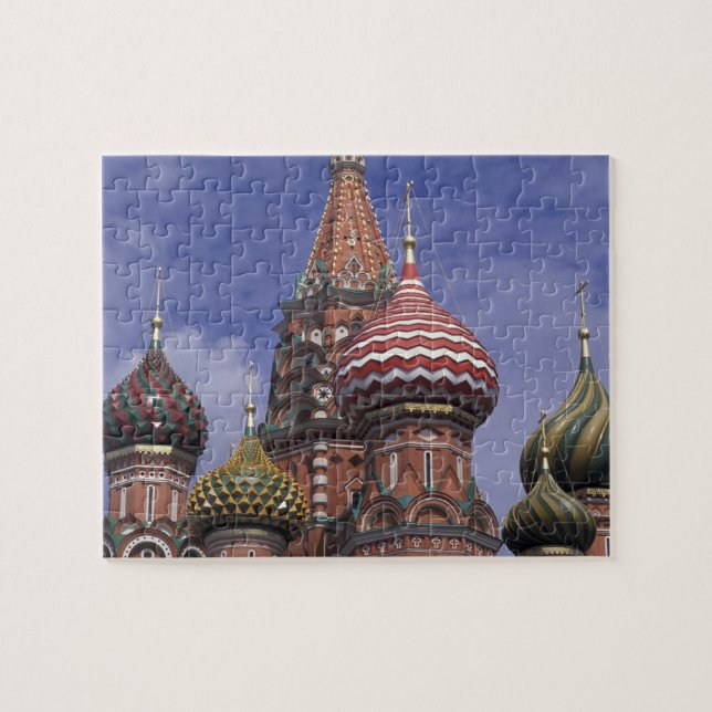 Russland, Moskau, Roter Platz. berühmte Zwiebeln v Puzzle (Horizontal)